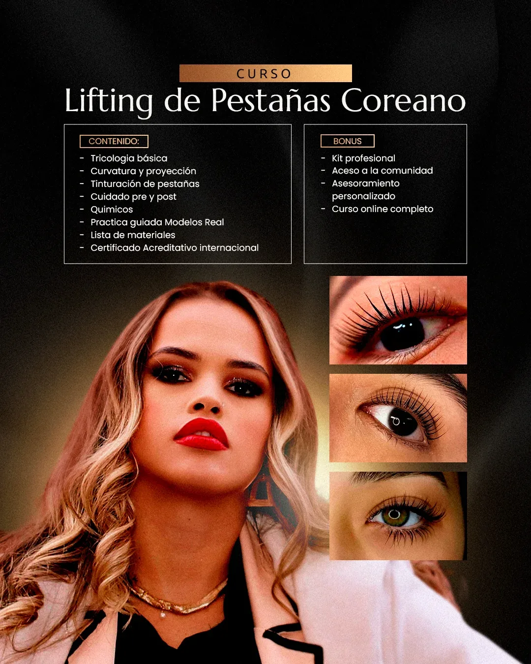 Lifting coreano de pestañas