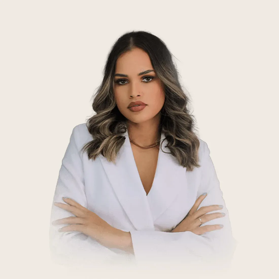 Retrato de Raquel Prado en su estudio
